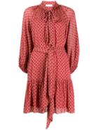 Zimmermann Long-sleeve Shift Dress - Pink