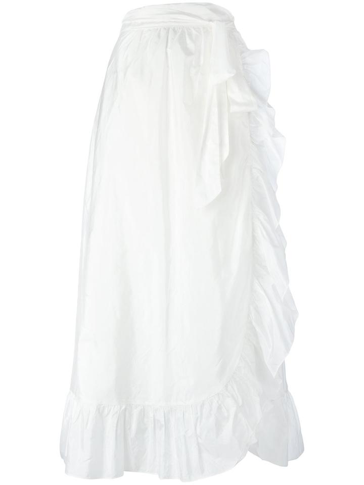 Isabel Marant Alda Midi Skirt, Women's, Size: 42, White, Silk/polyamide