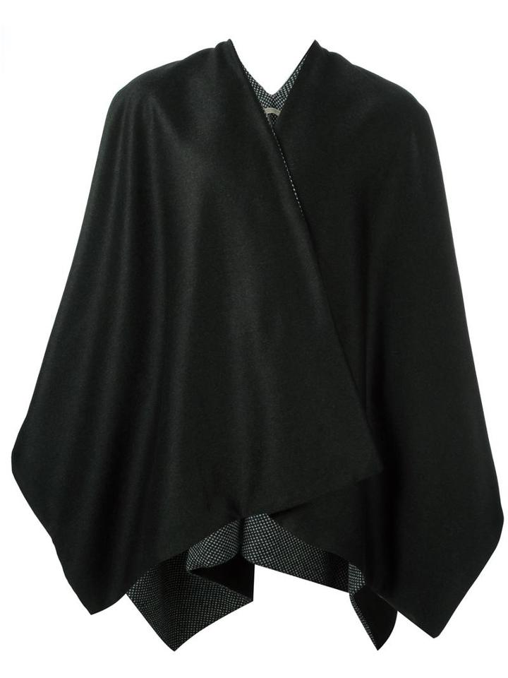 Ermanno Gallamini Two-tone Cape, Men's, Grey, Cashmere/virgin Wool