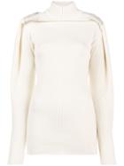 Y / Project Double Shoulder Drape Jumper - Nude & Neutrals
