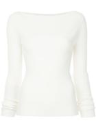 Dion Lee Longsleeved Knitted Top - White