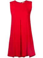 Sonia Rykiel Pleated Mini Dress - Red