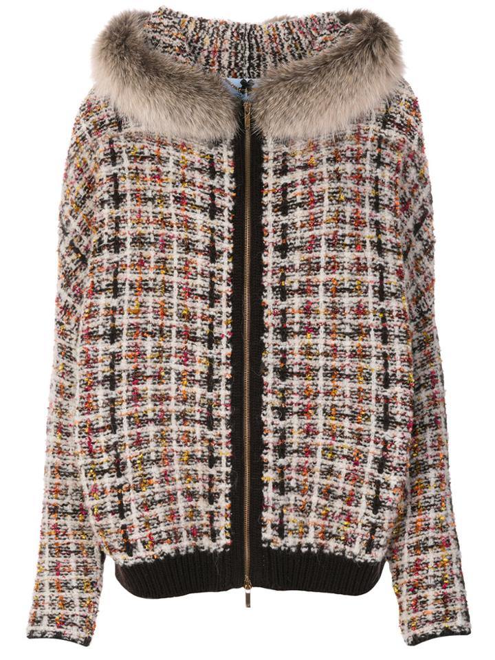 Blugirl Trim Tweed Jacket - Nude & Neutrals