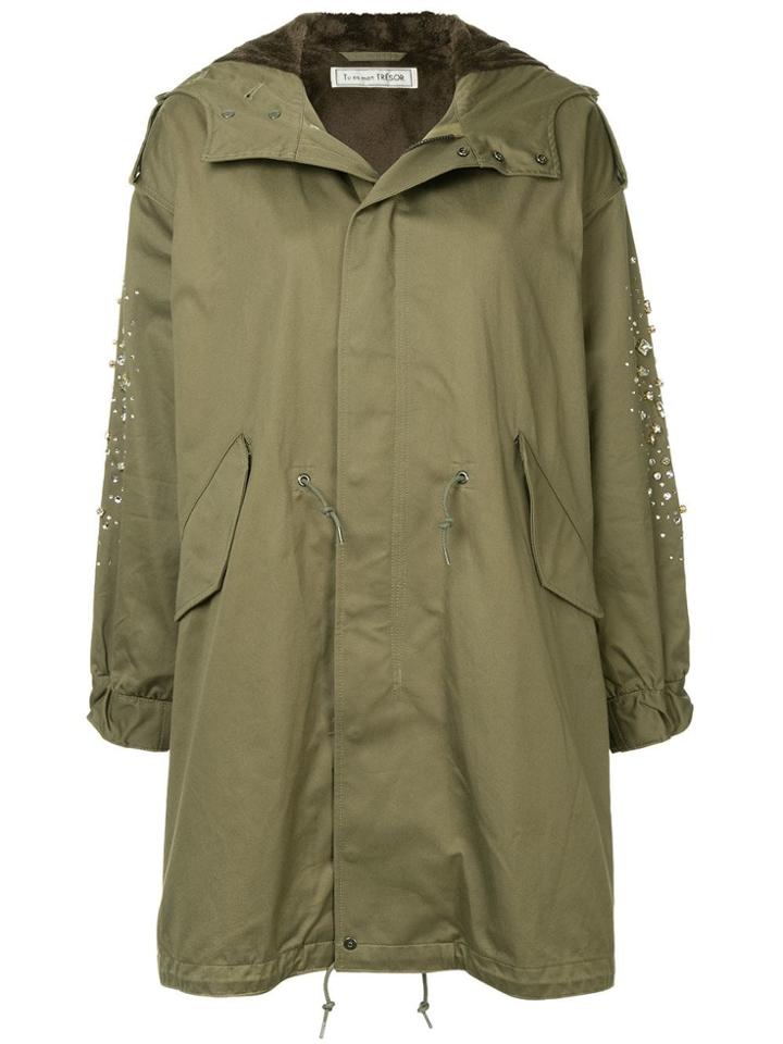 Tu Es Mon Trésor Bijoux Stardust Coat - Green