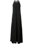 Brunello Cucinelli Stoned Collar Dress - Black