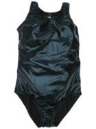 Andorine Teen Shiny Swimsuit, Girl's, Size: 14 Yrs, Black