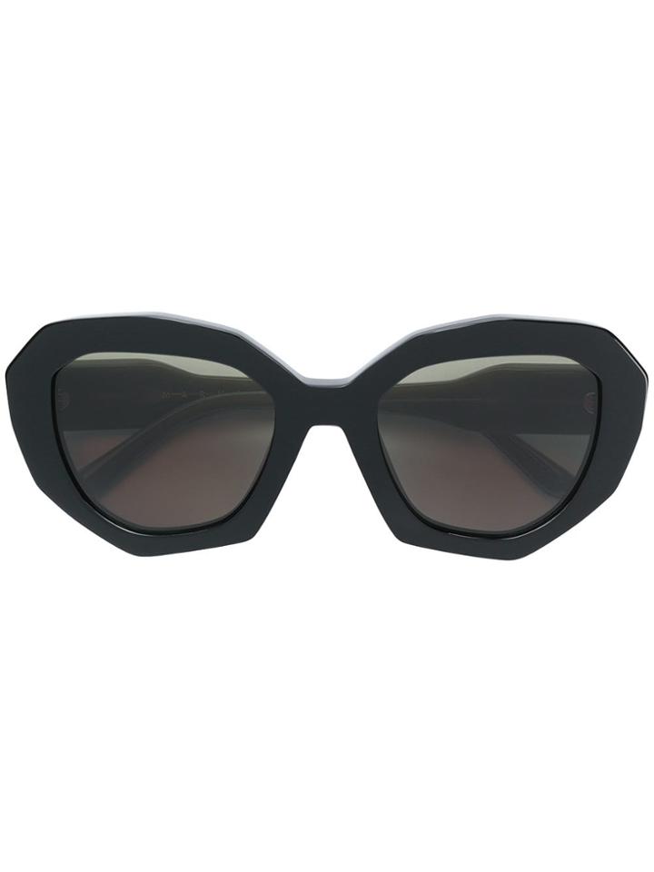 Marni Eyewear Oversized Frame Sunglasses - Black