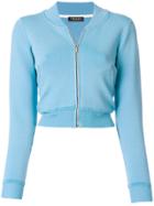 Twin-set Zipped Cropped Cardigan - Blue