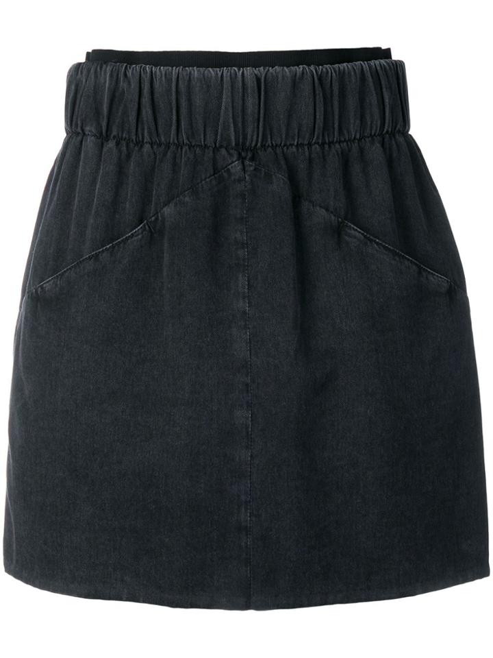 Givenchy Mini Denim Skirt - Black