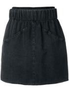 Givenchy Mini Denim Skirt - Black