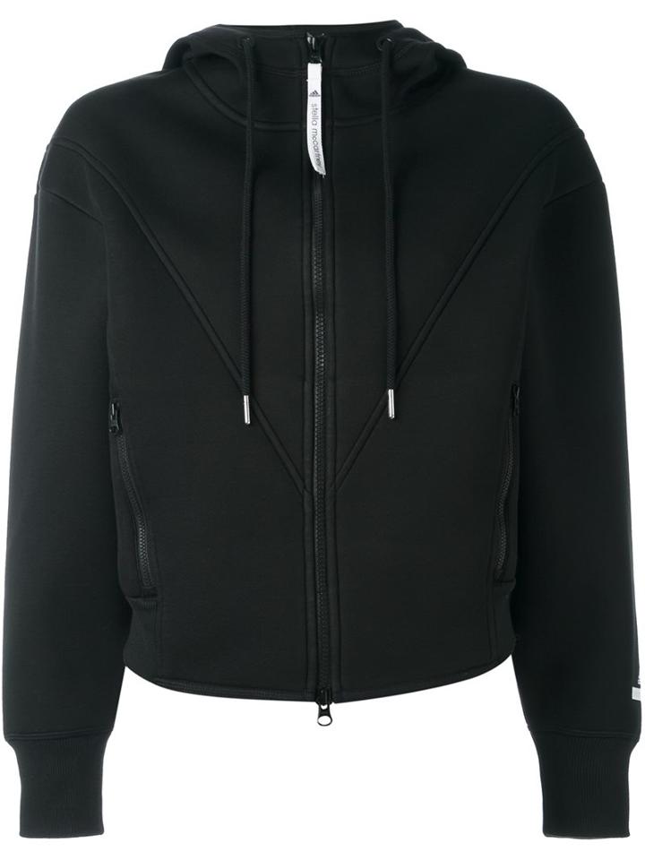 Adidas By Stella Mccartney Logo Print Zipped Hoodie