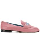 Prada Brand Patch Loafers - Pink & Purple