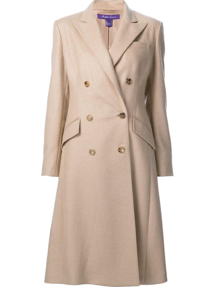 Ralph Lauren - 'fabian' Lightweight Coat - Women - Cashmere/virgin Wool - 10, Nude/neutrals, Cashmere/virgin Wool