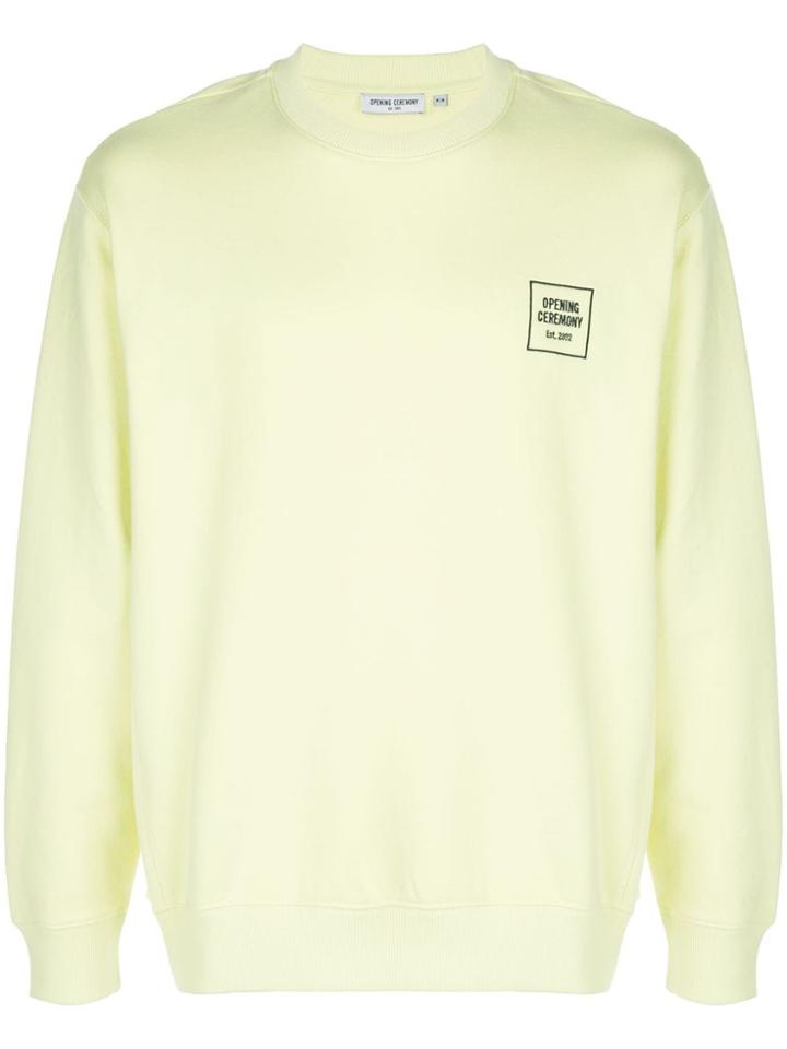 Opening Ceremony Mini Box Logo Sweatshirt - Yellow