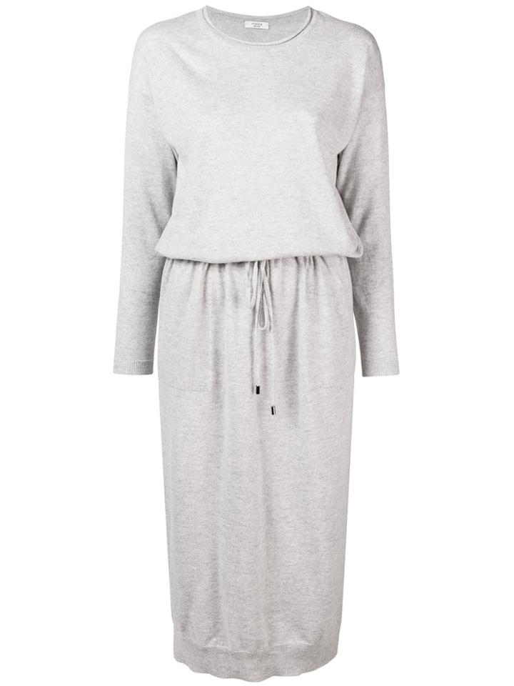 Peserico Fitted Silhouette Day Dress - Grey