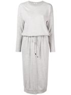 Peserico Fitted Silhouette Day Dress - Grey