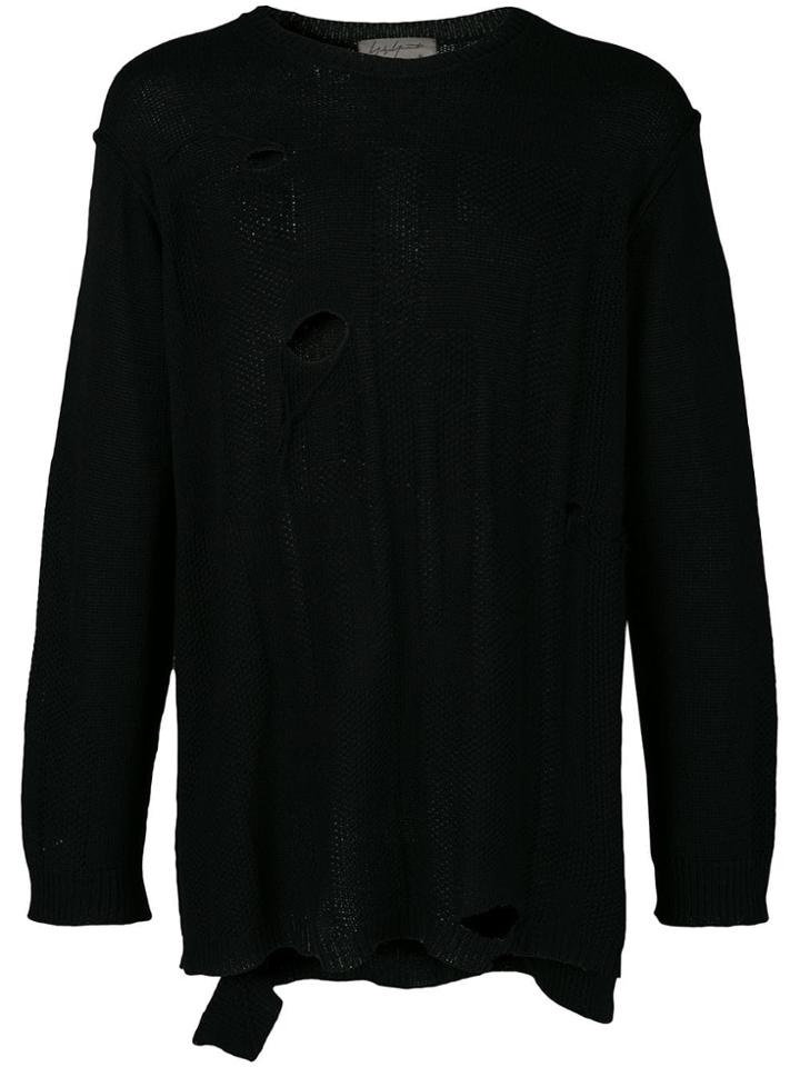 Yohji Yamamoto Destroyed Jumper - Black