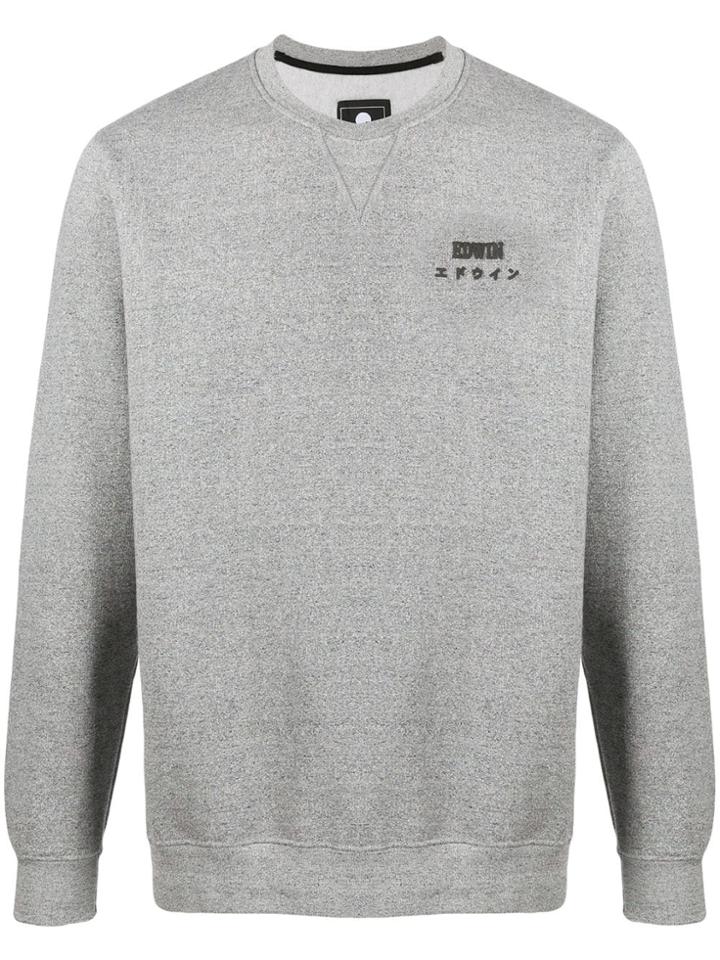 Edwin Long Sleeve Knit Jumper - Grey
