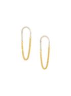 Wouters & Hendrix Two-tone Chain Earrings, Women's, Metallic