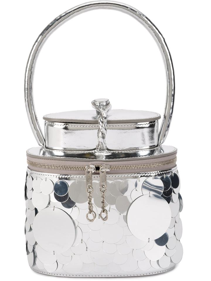 Maison Margiela Mirror Disc Bracelet Tote - Metallic