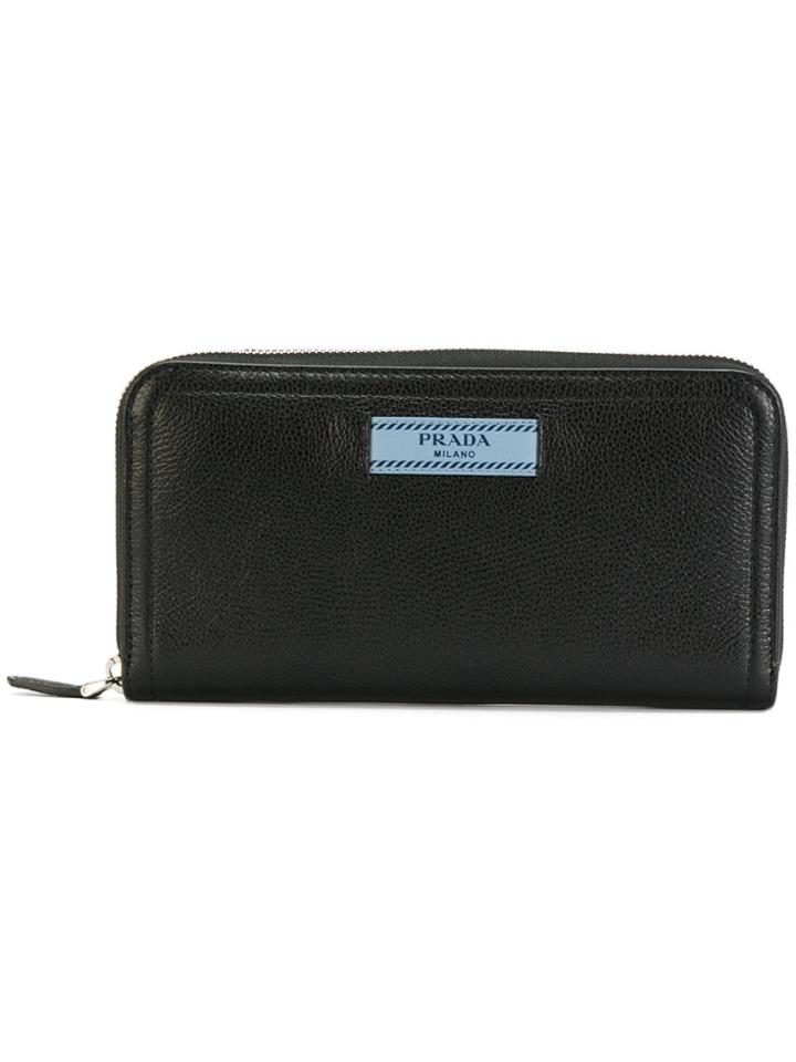 Prada All Around Zip Wallet - Blue