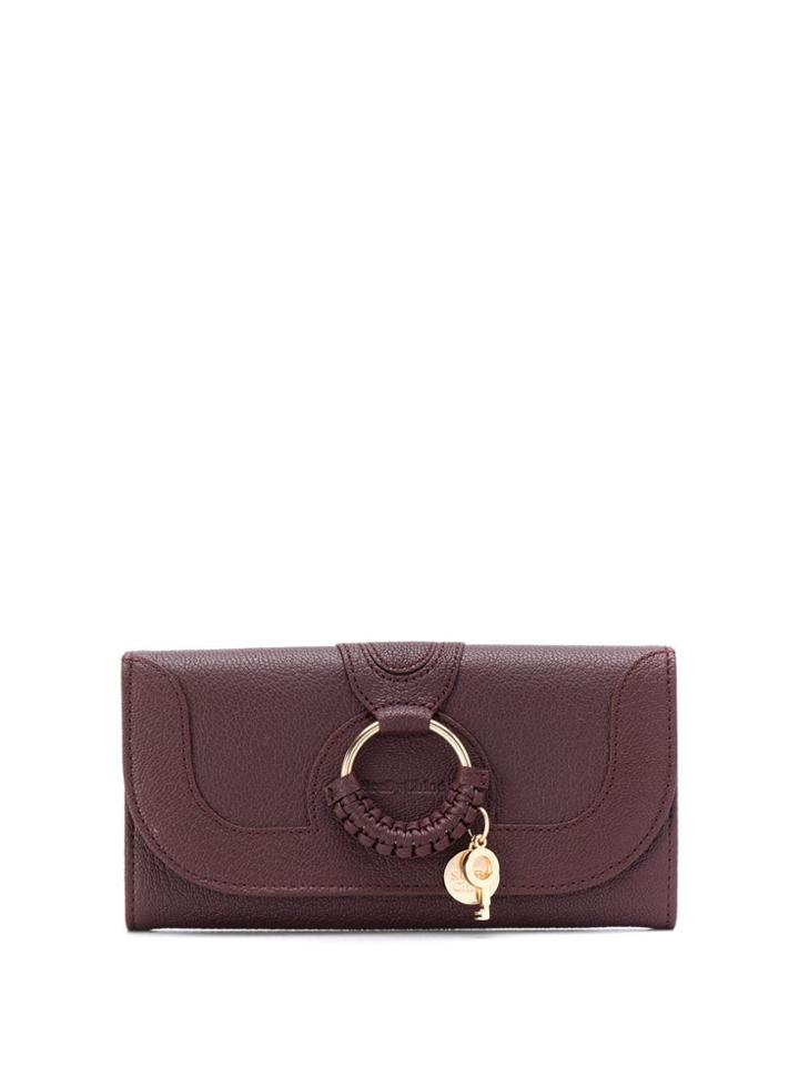 See By Chloé Metal Detail Long Wallet - Red