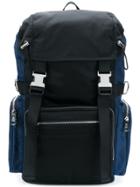 Diesel Black Gold Panelled Backpack