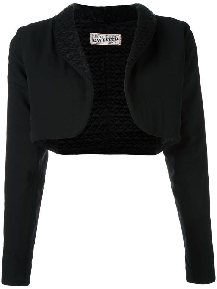 Jean Paul Gaultier Pre-owned Cropped Jacket - Black