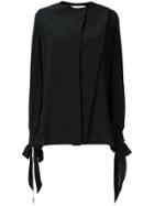 Givenchy Flared Long-sleeve Blouse - Black