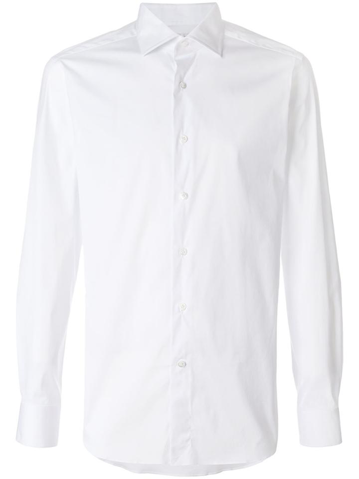 Bagutta Long-sleeve Buttoned Shirt - White