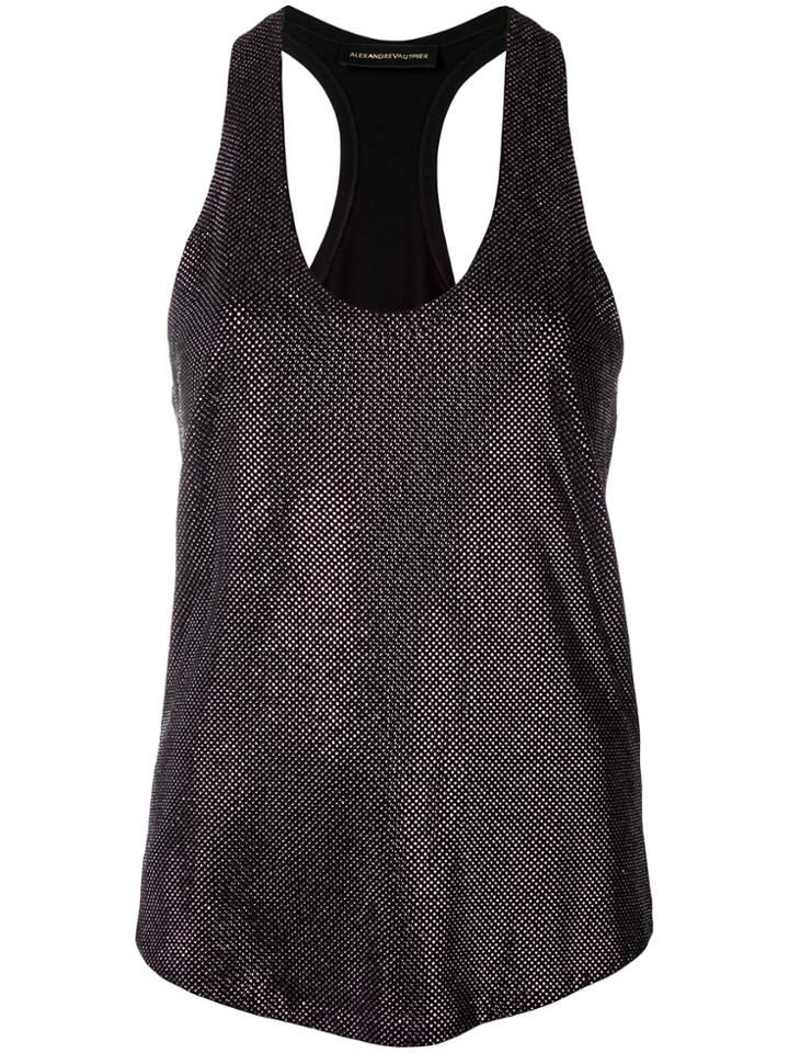 Alexandre Vauthier Metallic Tank Top - Pink & Purple