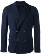 Paolo Pecora - Double-breasted Blazer - Men - Cotton/spandex/elastane - 50, Blue, Cotton/spandex/elastane