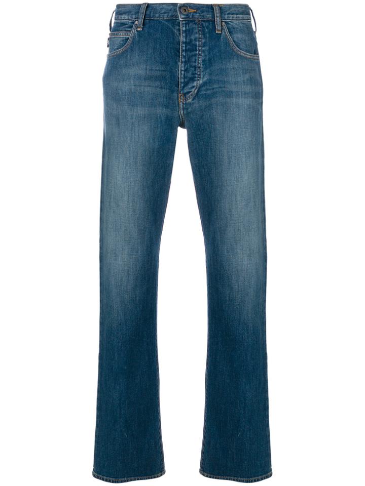 Emporio Armani Straight Leg Jeans - Blue