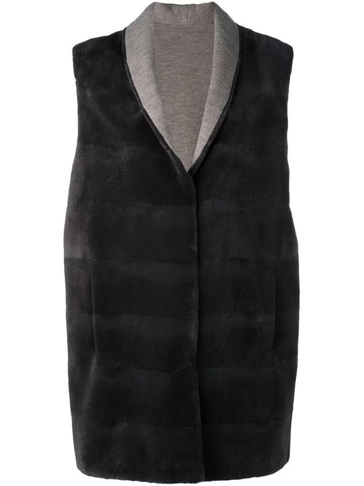 Manzoni 24 Mink Fur Sleeveless Coat