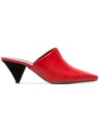 Neous Red And Black Cina 60 Leather Mules