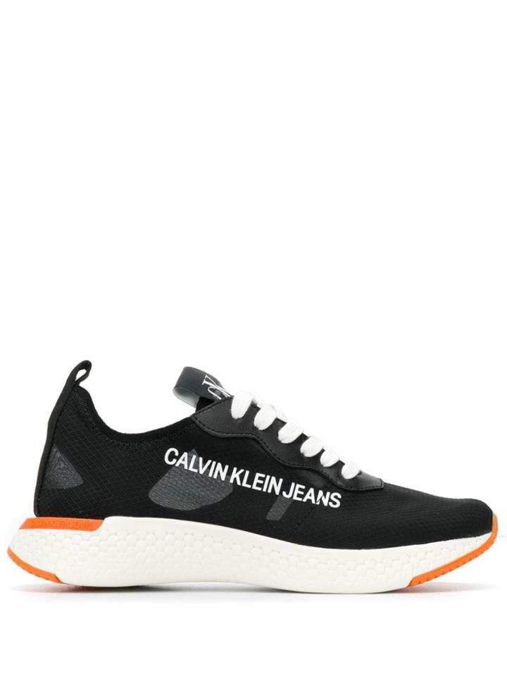 Calvin Klein Jeans Logo Panel Sneakers - Black