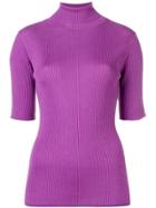 Cashmere In Love Shortsleeved Sweater - Purple