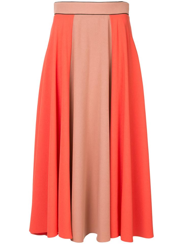 Roksanda Nuala Midi Skirt - Yellow & Orange