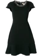 Michael Michael Kors Chain-detail Flared Dress - Black