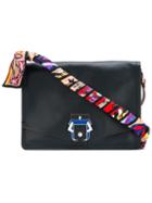 Paula Cademartori Lola Shoulder Bag, Women's, Blue, Calf Leather/lamb Skin