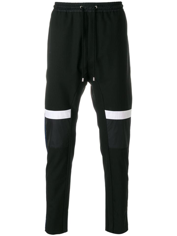 Les Hommes Urban Colour-block Track Trousers - Black