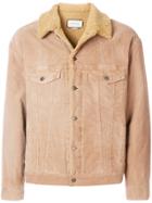Gucci Embroidered Corduroy Jacket - Nude & Neutrals