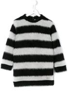 Simonetta Striped Jumper Dress, Toddler Girl's, Size: 5 Yrs, Black