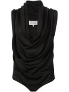 Maison Margiela Cowl Neck Body, Women's, Size: 40, Black, Acrylic