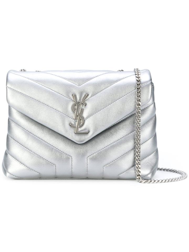 Saint Laurent Loulou Shoulder Bag - Metallic