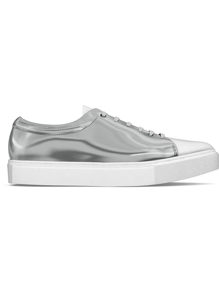 Myswear Rivington Sneakers, Women's, Size: 38, Grey, Nappa Leather/patent Leather/rubber