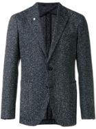 Tagliatore Knit Detail Blazer - Blue