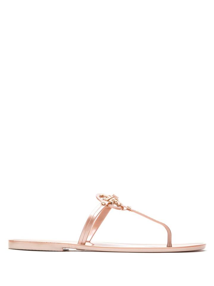 Tory Burch Mini Miller Flat Thong - Metallic