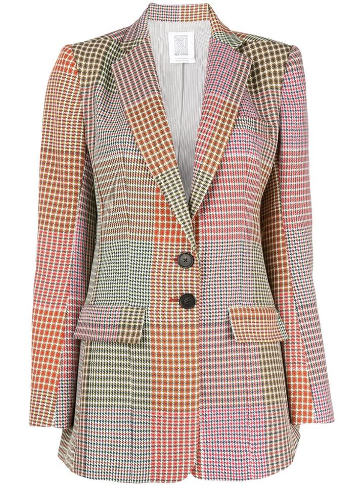 Rosie Assoulin Check Print Blazer - Multicolour
