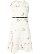 Giambattista Valli Floral Embroidered Sleeveless Dress, Women's, Size: 42, Nude/neutrals, Cotton/polyester/polyamide/rayon